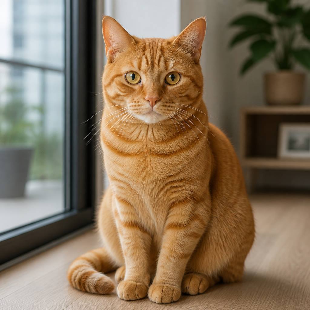 Luna, gato laranja